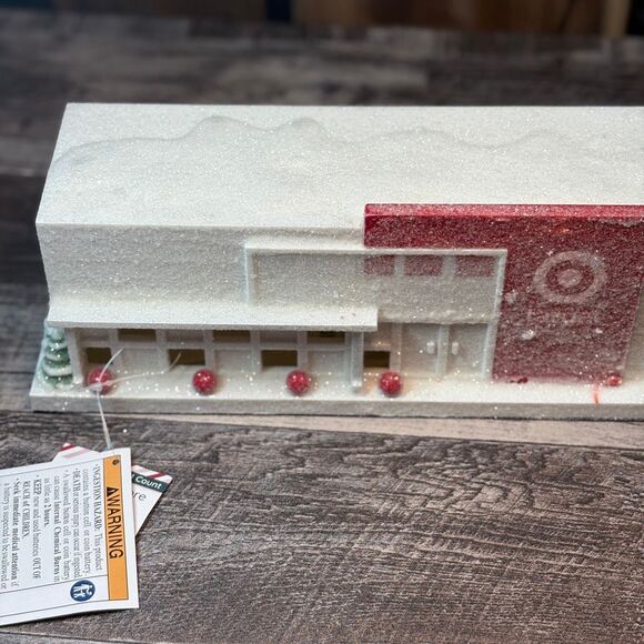 Target Other - Target Store Holiday Light-Up Display Building – Rare Collectible Christmas Vill